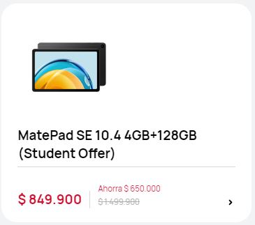 huawei colombia descuento estudiante